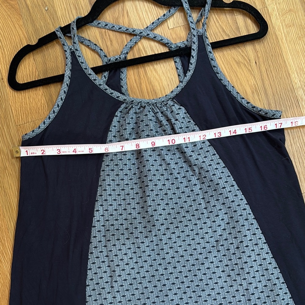 CAbi Blue and White Tank Top sz S - Picture 6 of 7